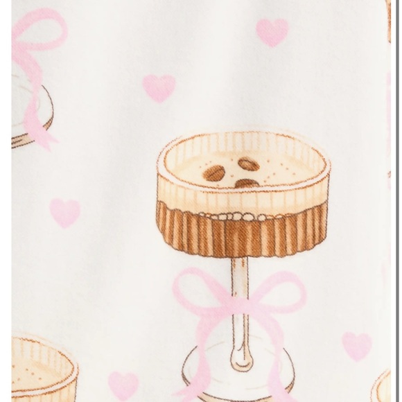 PJ Salvage Pink and White Espresso Martini Pajama Set - Picture 5 of 11